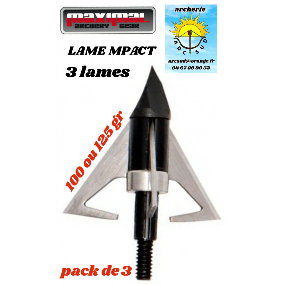 Maximal lame mpact (pack de 3)