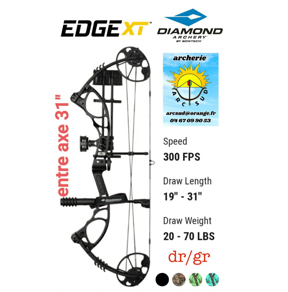 Diamond package arc à poulie edge xt ref A059482