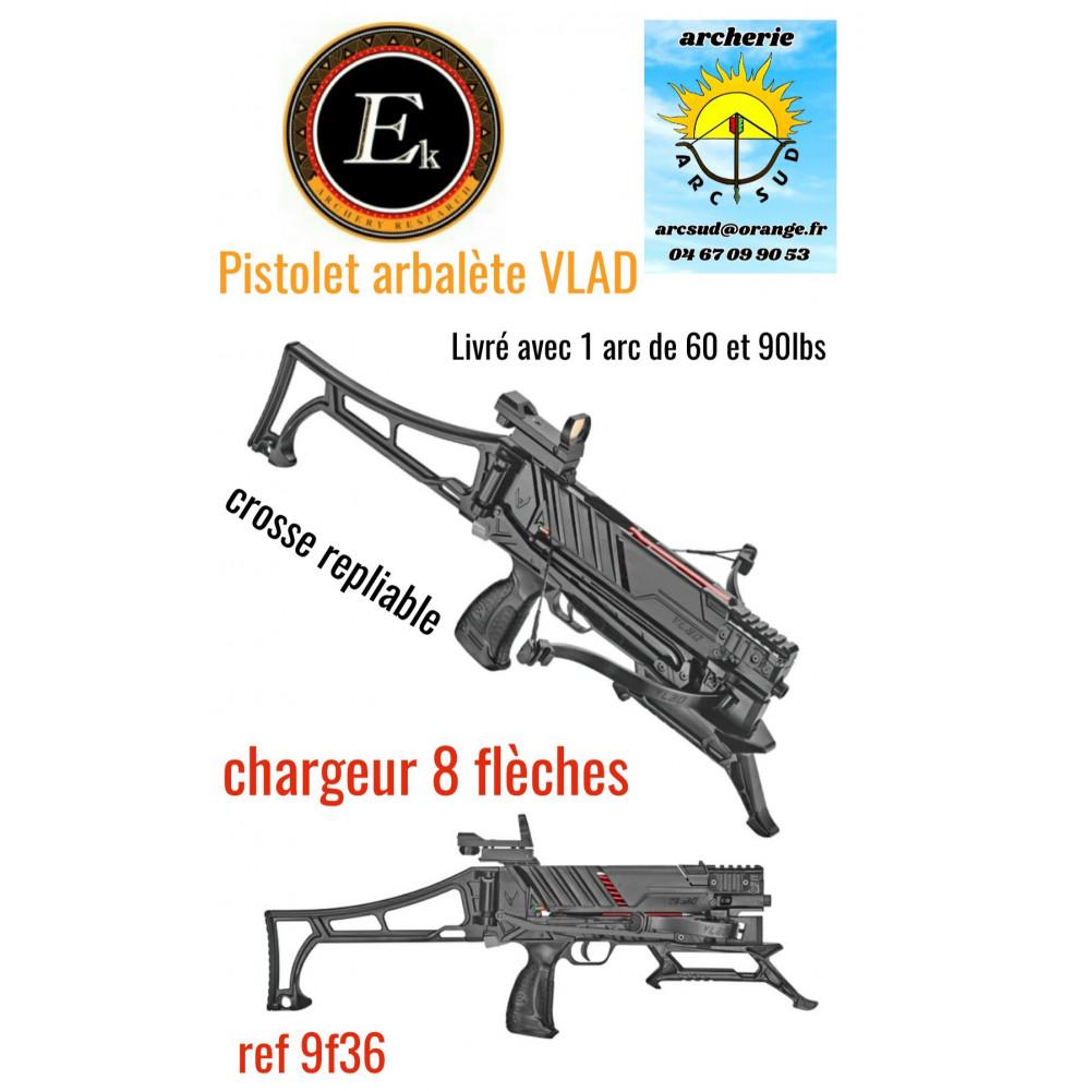 EK Archery pistolet arbalète VLAD ref 9f36