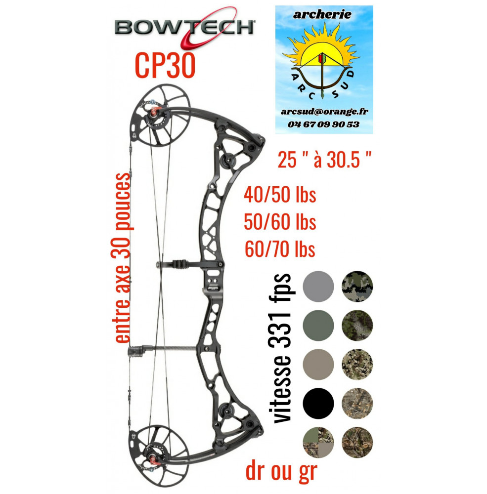 Bowtech arc à poulie cp 30 (2023) ref A064012