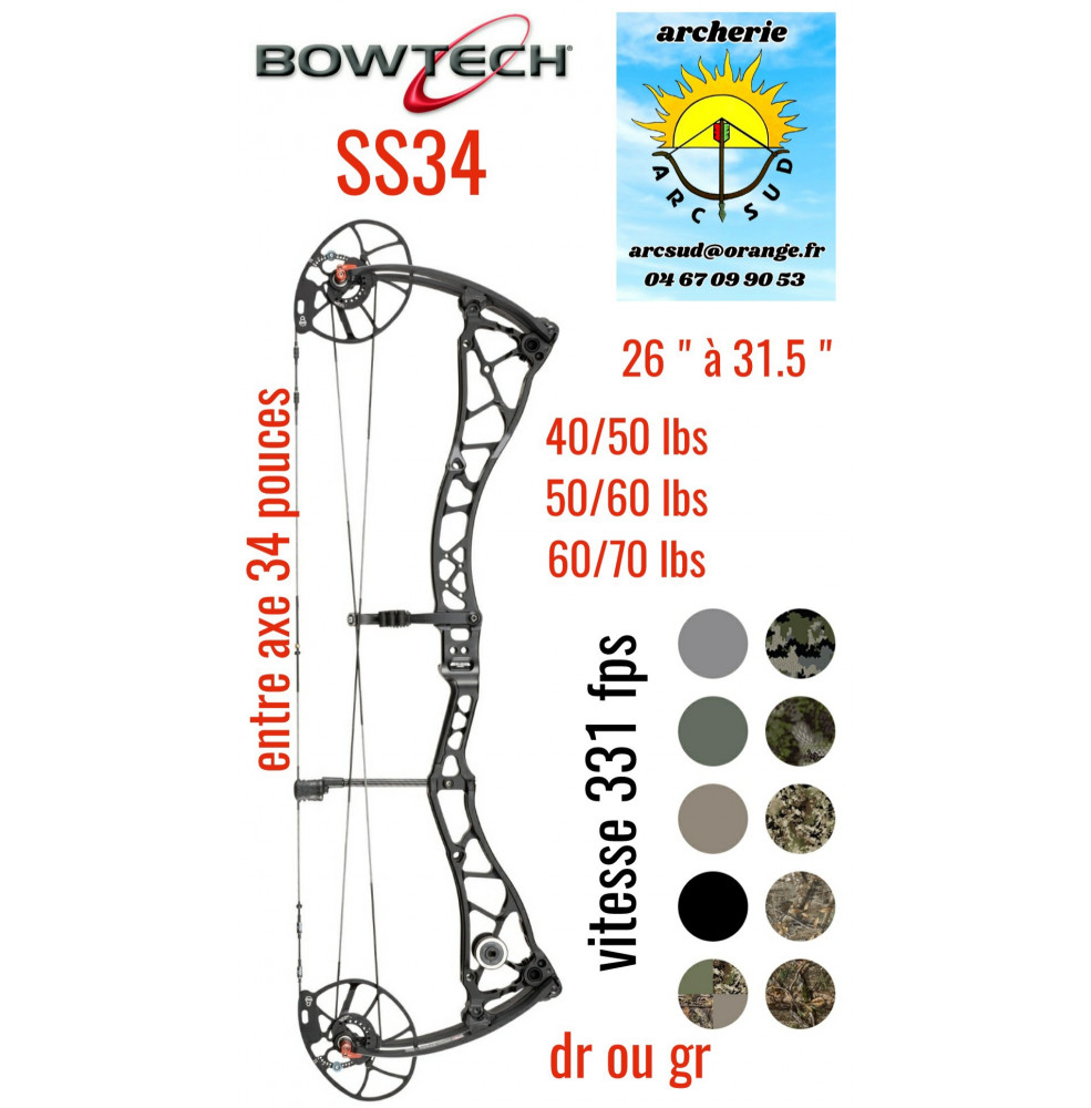 Bowtech arc à poulie ss 34 (2023) ref A063962