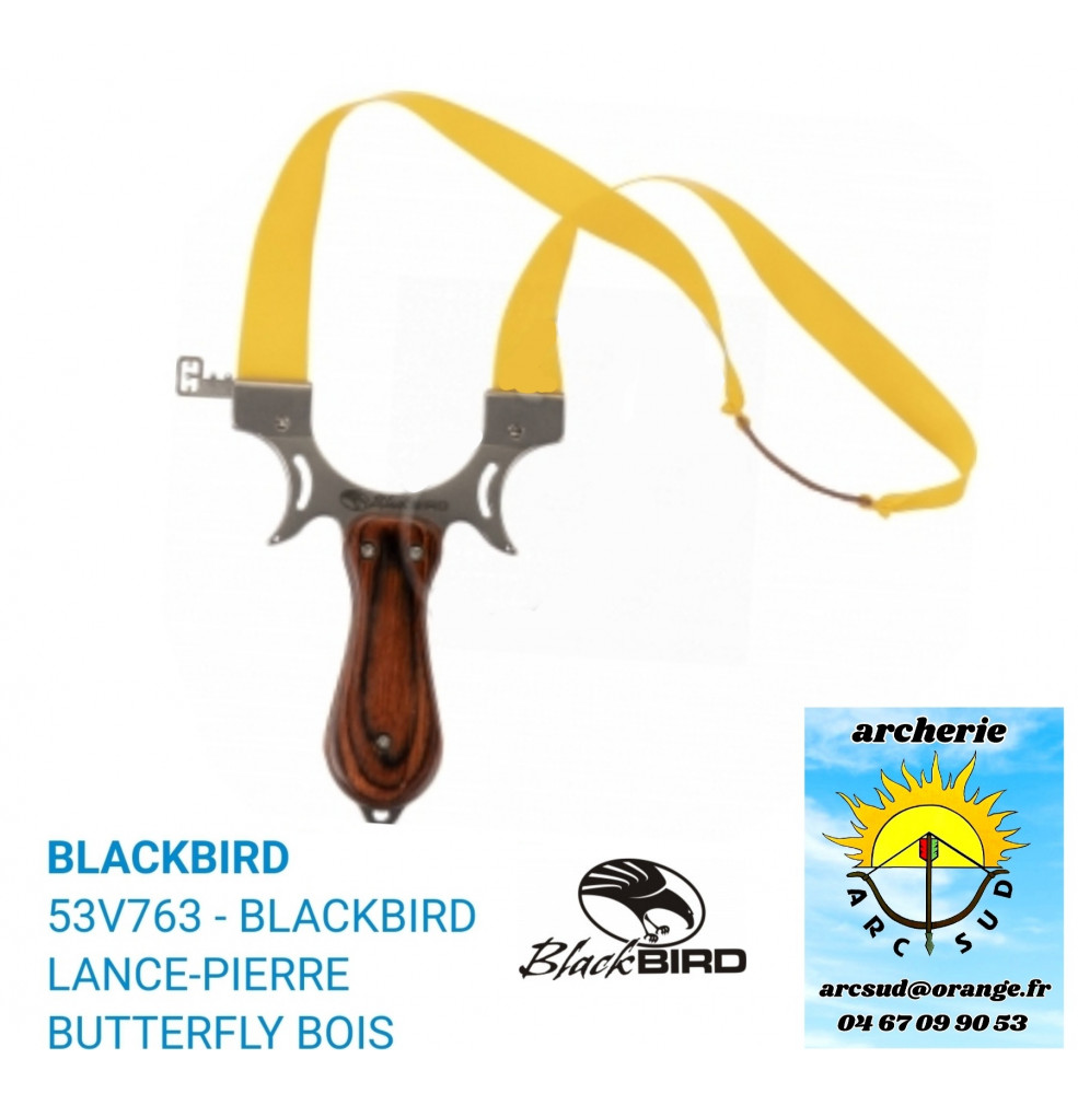 Blackbird lance pierre bois butterfly ref 53v763