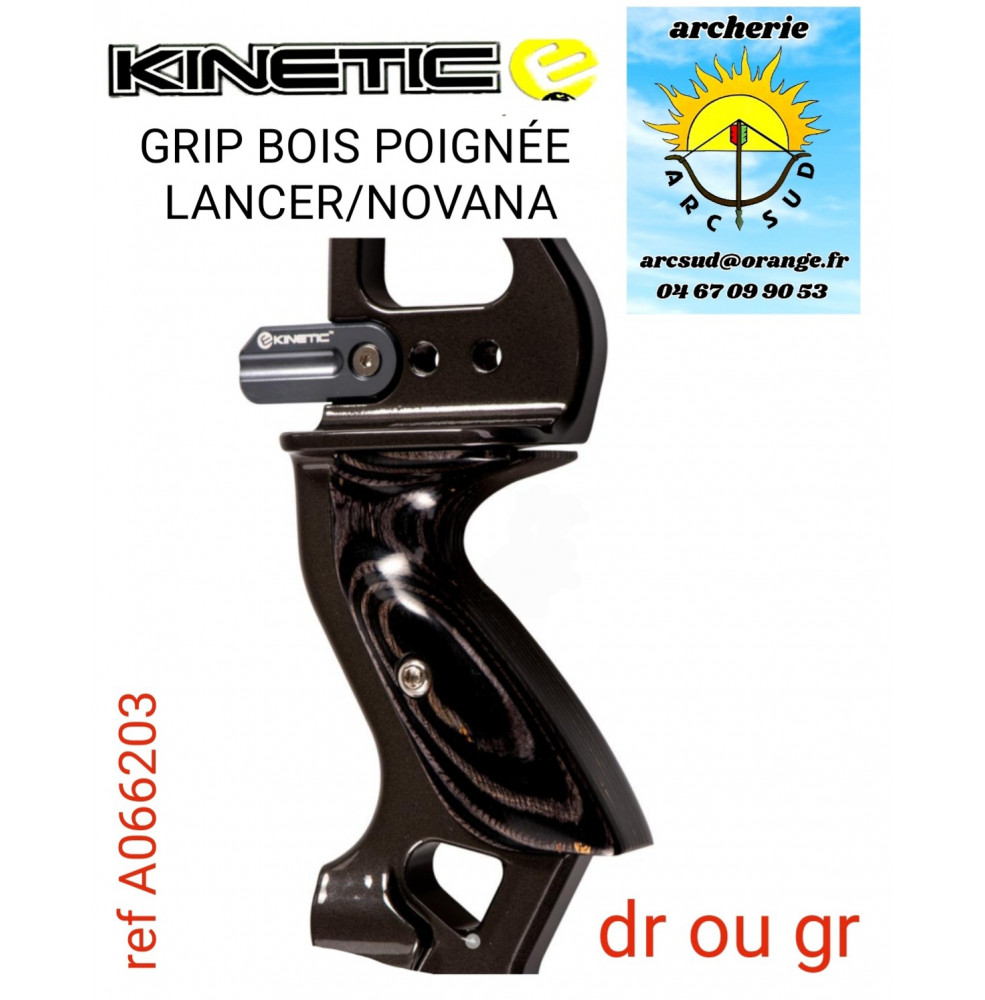 Kinetic grip bois poignée lancer/ novana