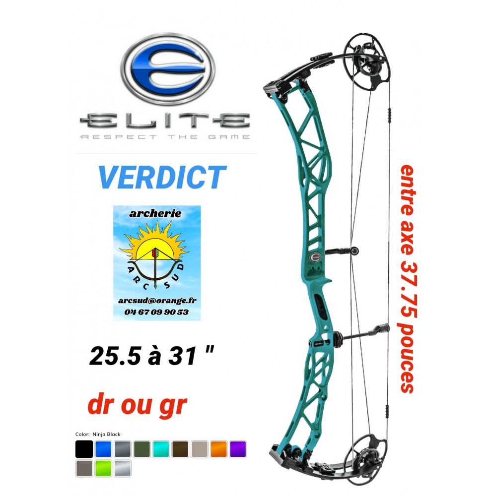 Élite arc à poulie verdict 2023 ref 119583