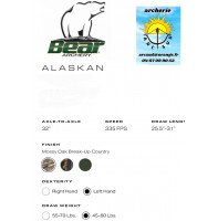 Bear arc à poulie alaskan 2023