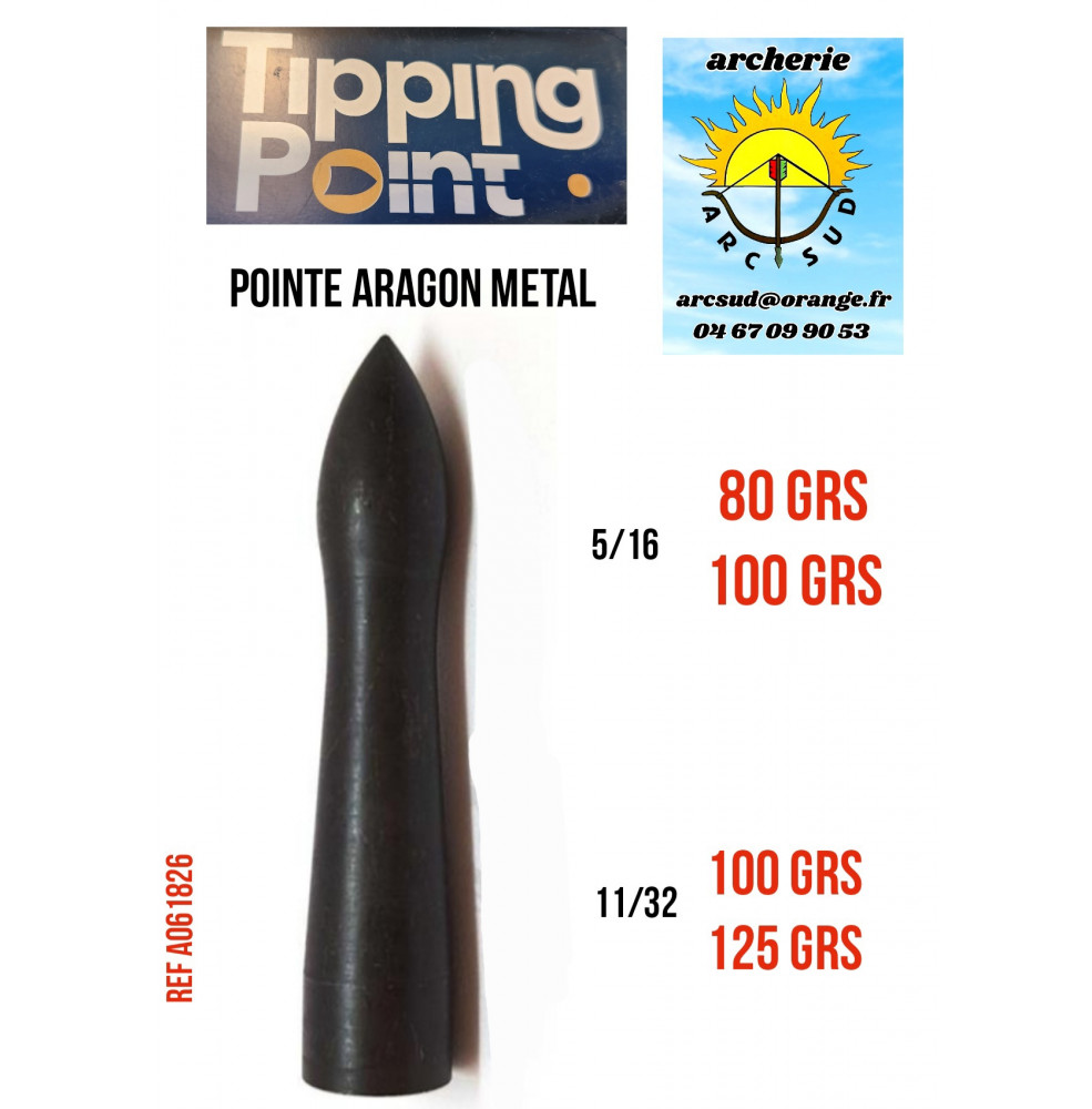 Tipping point pointe aragon métal (par 12)