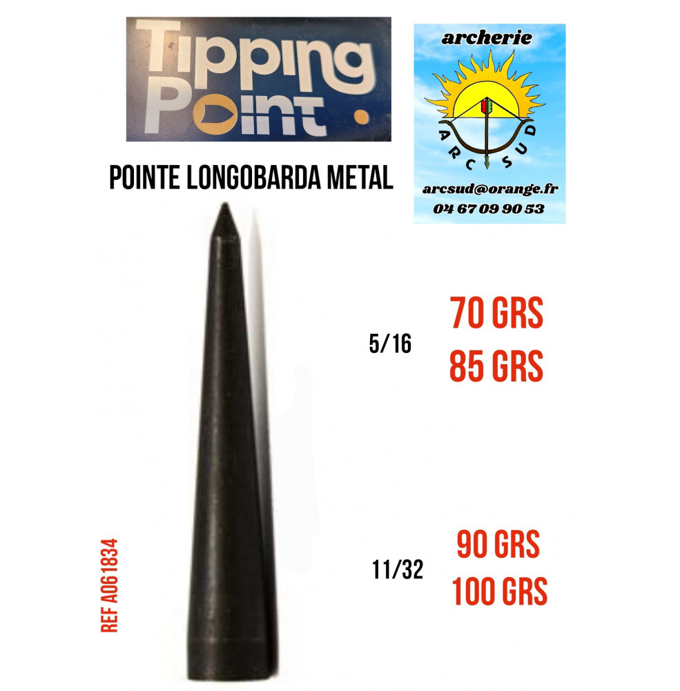 Tipping point pointe longobarda métal (par 12)