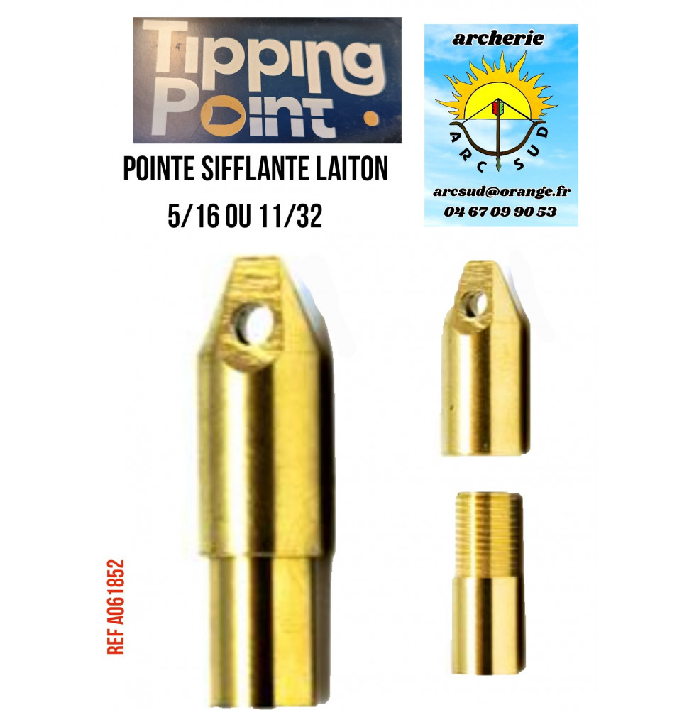 Tipping point pointe sifflante laiton (par 12)