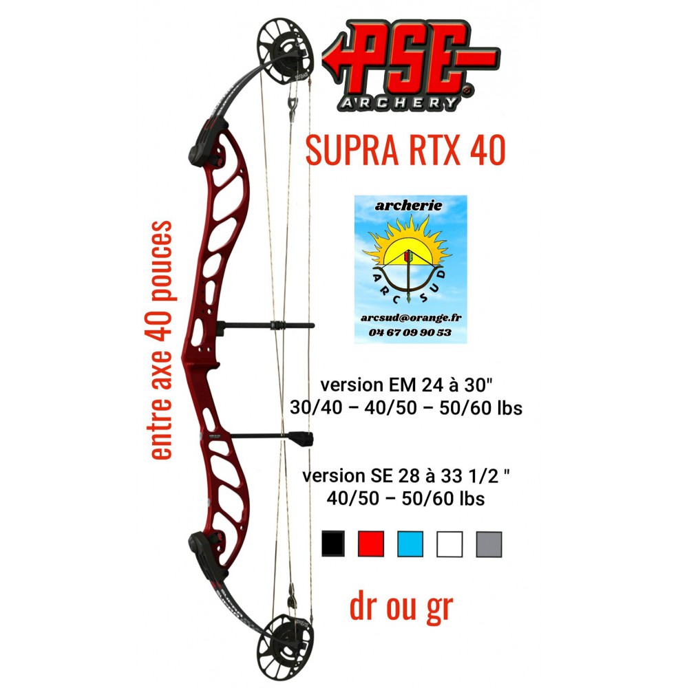 Pse arc à poulie supra rtx 40 (2023) ref A057408