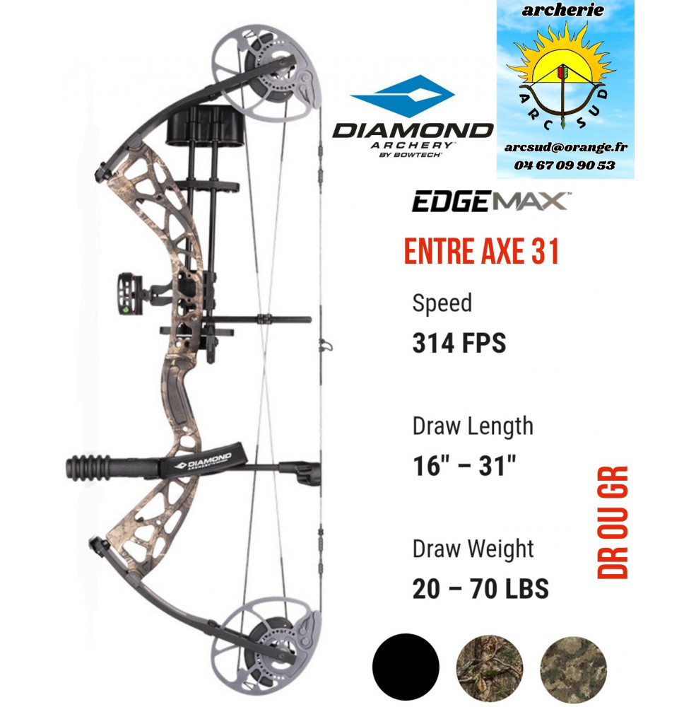 Diamond package arc à poulie edge max (2023) ref A064037