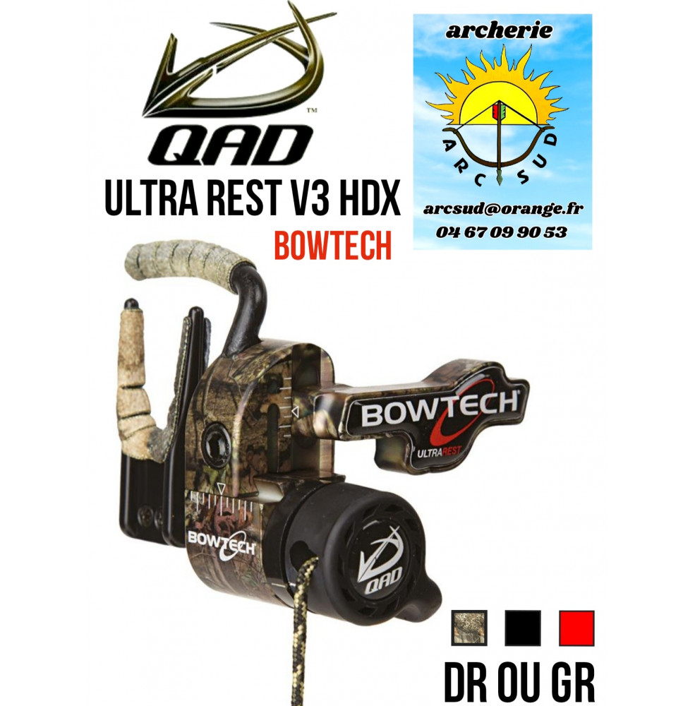 Qad ultra rest v3 hdx bowtech ref A032575