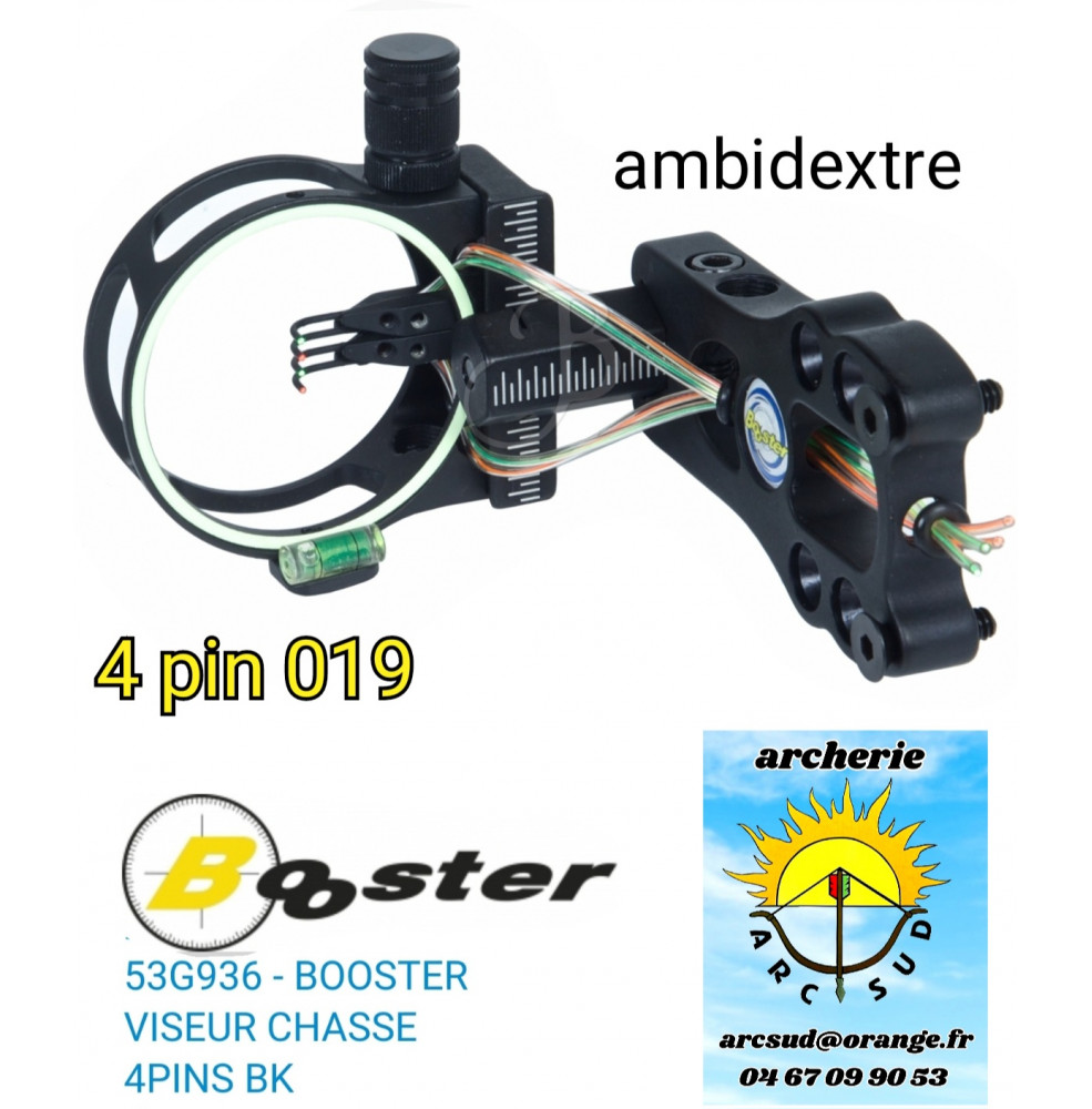 Booster viseur de chasse 4 pin noir ref 53g936