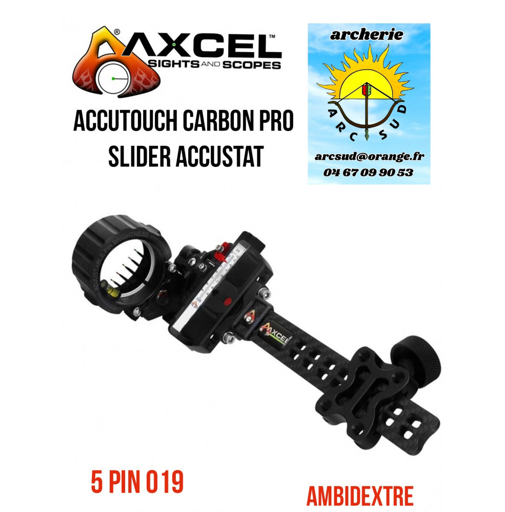 Axcel viseur de chasse accutouch carbon pro slider accustat