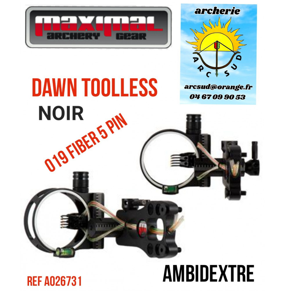 Maximal viseur de chasse dawn toolless noir ref a026731
