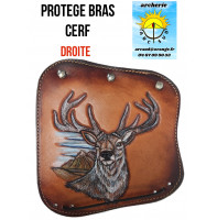 Protége bras cuir tête de cerf