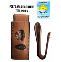 Porte arc cuir motif tête...