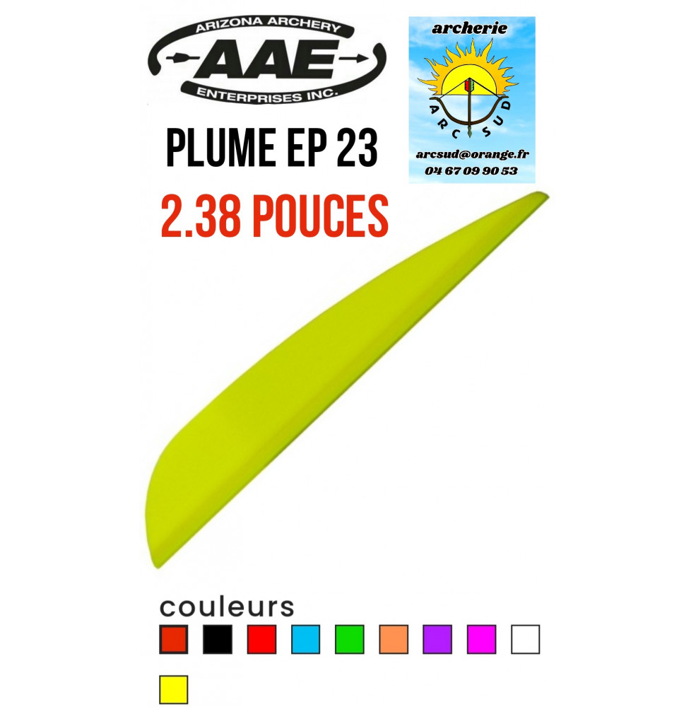 aae plumes plastique ep 23 ref A046486