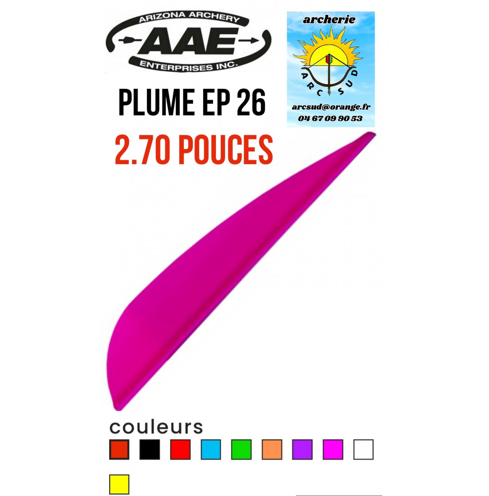 aae plumes plastique ep 26 ref A046487