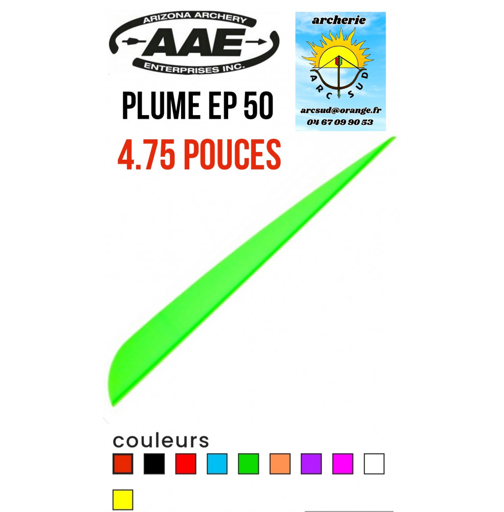 aae plumes plastique ep 50 ref 7B3101