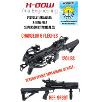 X-BOW FMA Supersonic - Pistolet arbalète à cames 120 lbs / 250 FPS