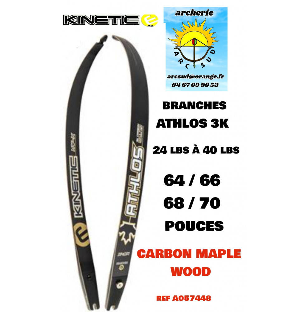 Kinetic branches athlos 3k carbon maple bois ref a057448