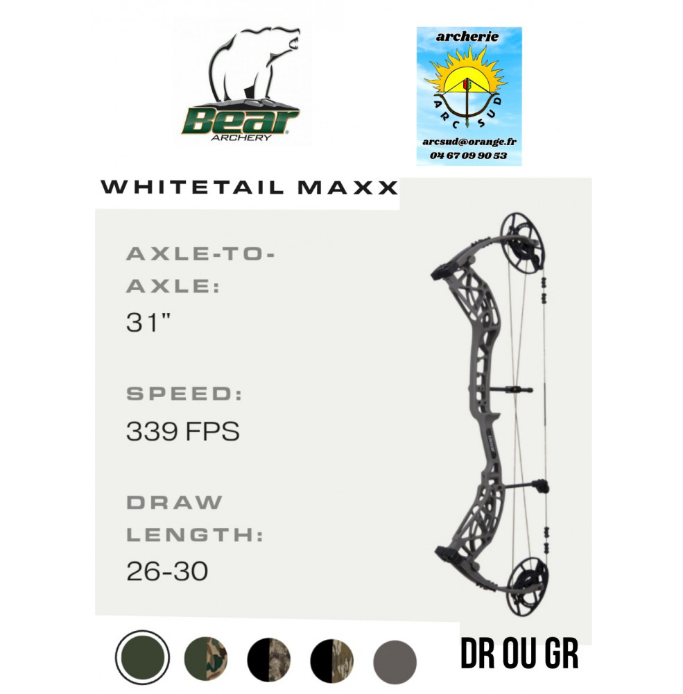 bear arc a poulie whitetail maxx  (2024)