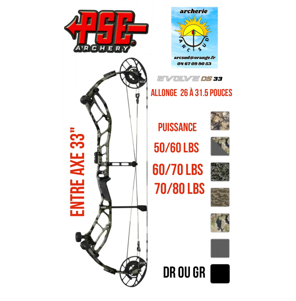 Pse arc à poulie evolve ds 33 (2024)