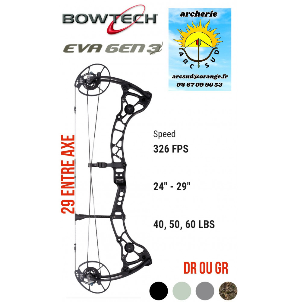 Bowtech arc à poulie eva gen 3  (2024) ref A076957