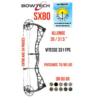 Bowtech arc à poulie x80 -...
