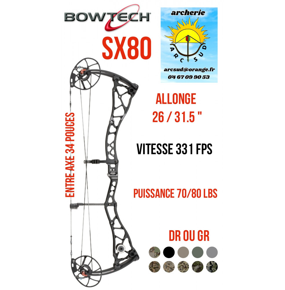 Bowtech arc à poulie x80 - (2024)