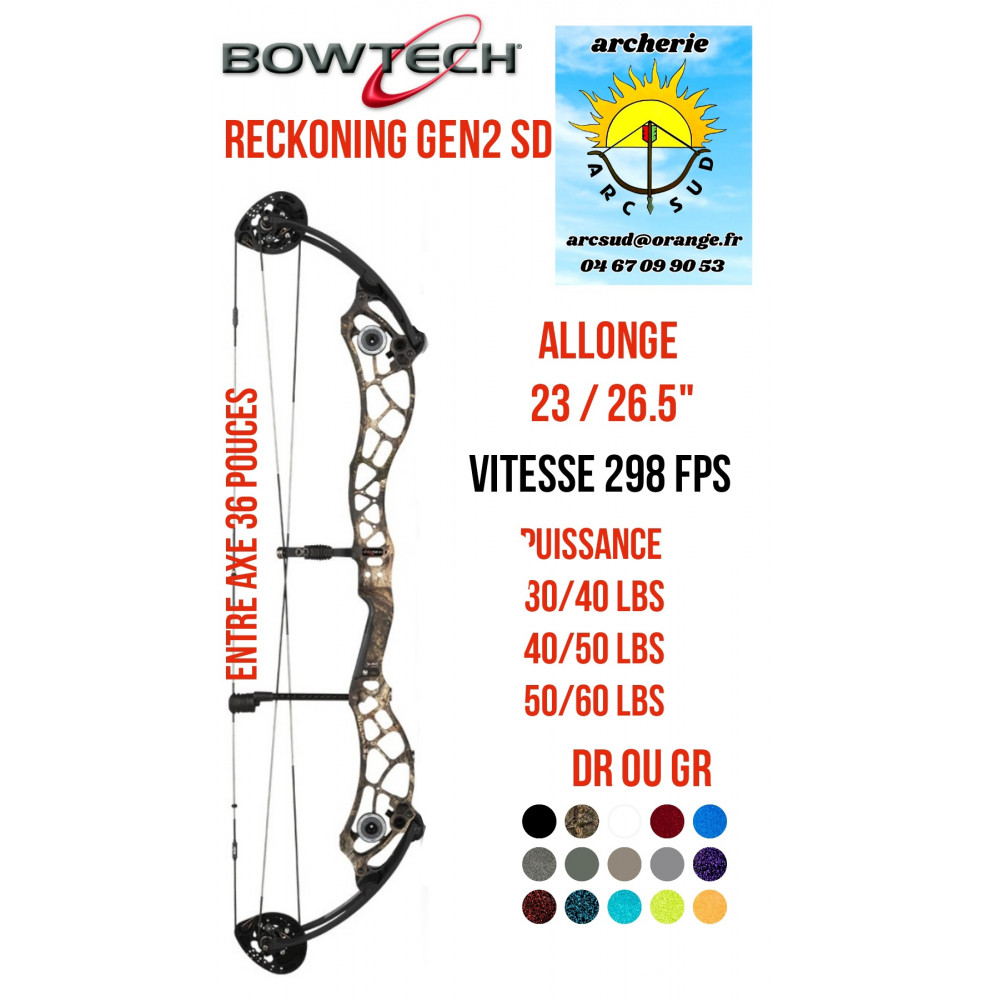 Bowtech arc à poulie reckoning 36 sd gen 2 (2023) ref A063889