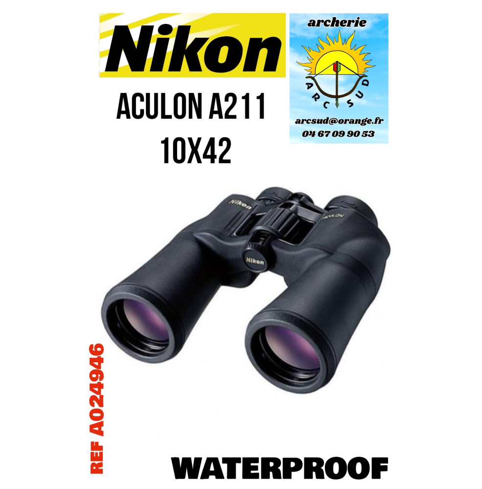 Nikon jumelles aculon a211 10x42 ref a024946