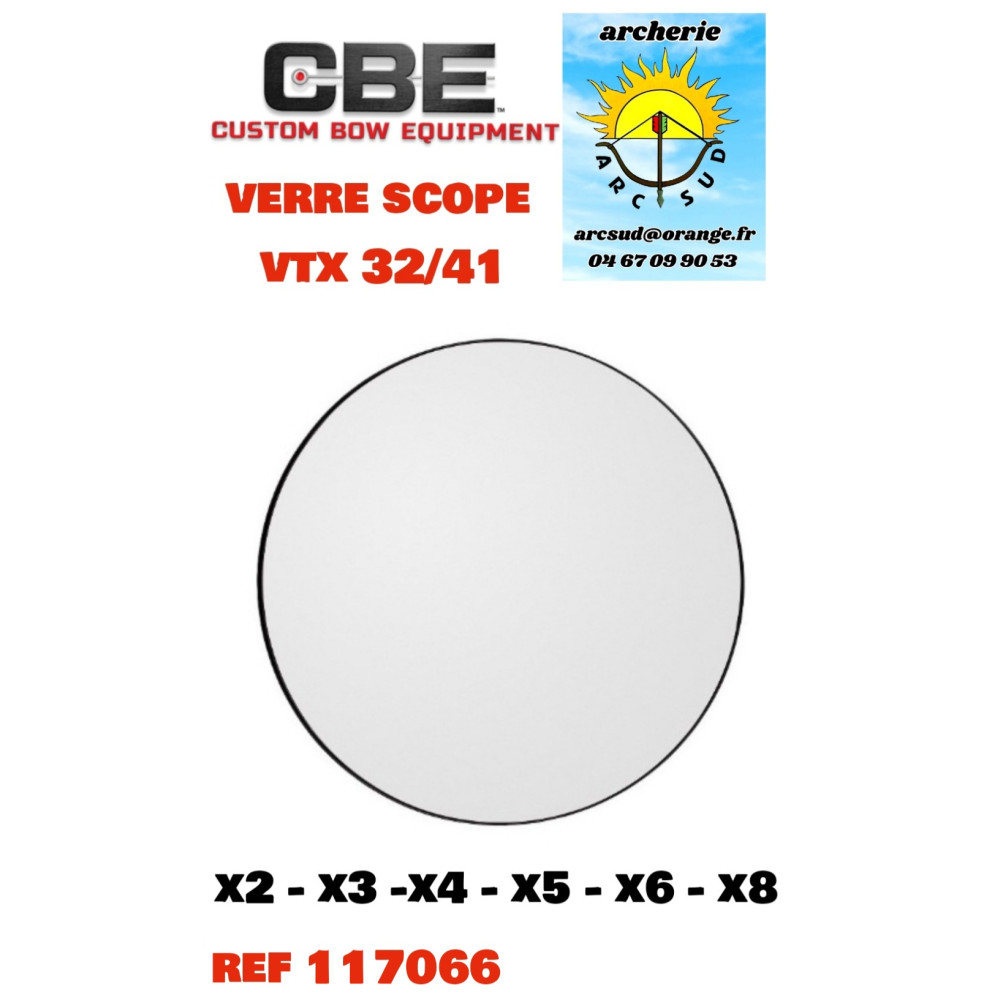 Cbe verre de scope vtx ref 117066