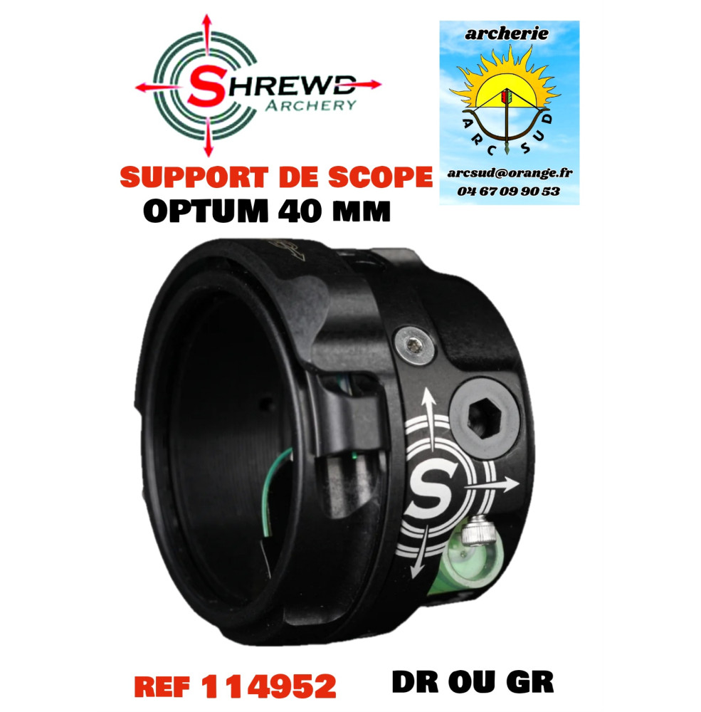 shrewd support de scope optum 40 mm ref 114952