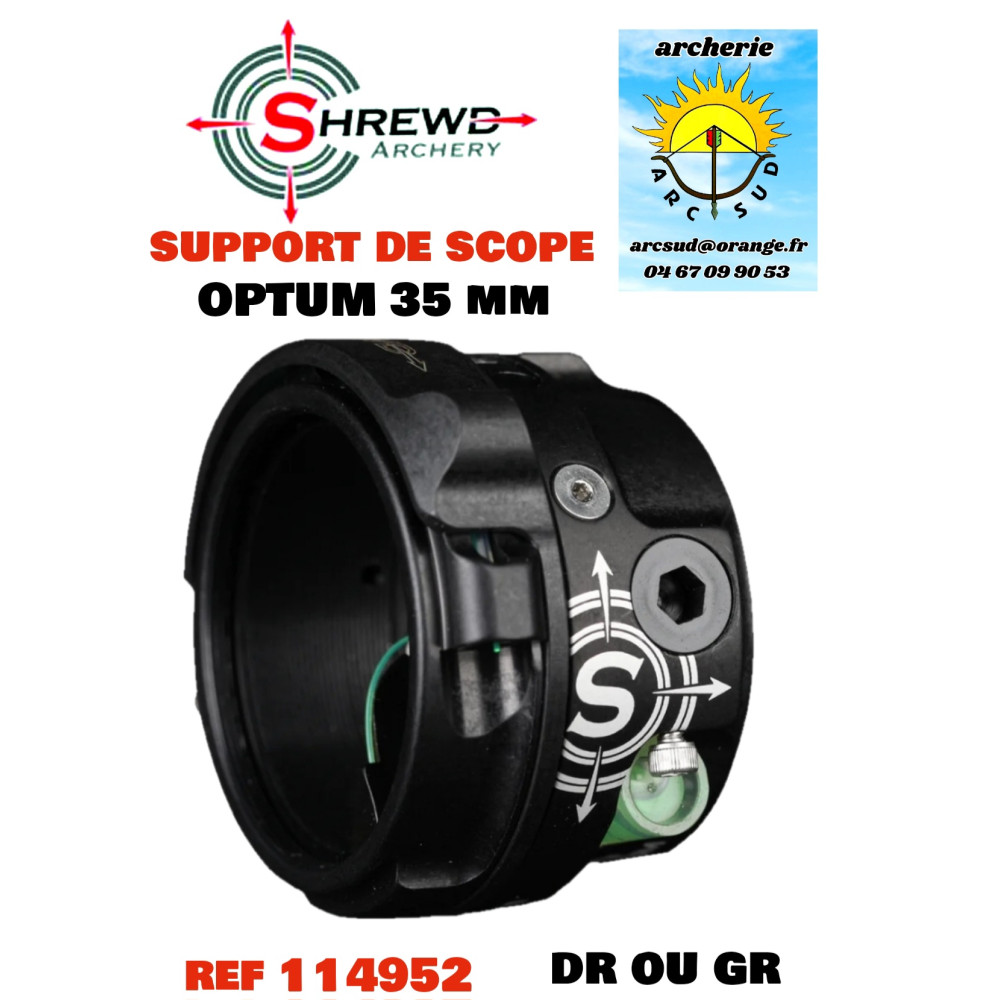 shrewd support de scope optum 35 mm ref 114952