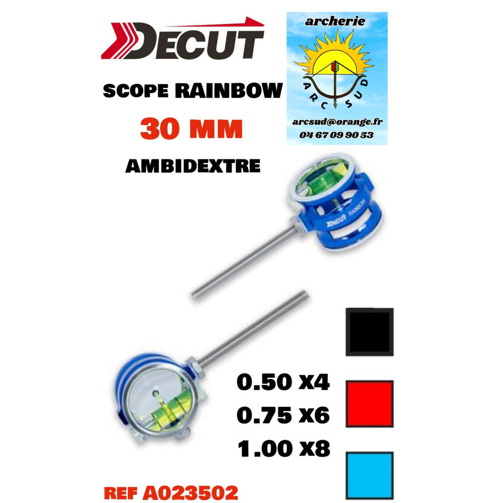 decut scope  rainbow  30 mm ref a023502