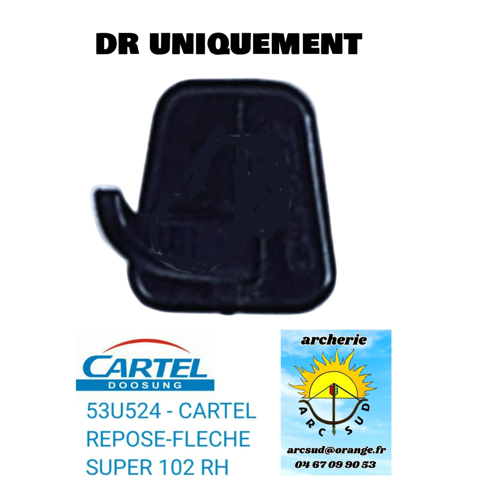 cartel repose fleche super 102 ref 53u524