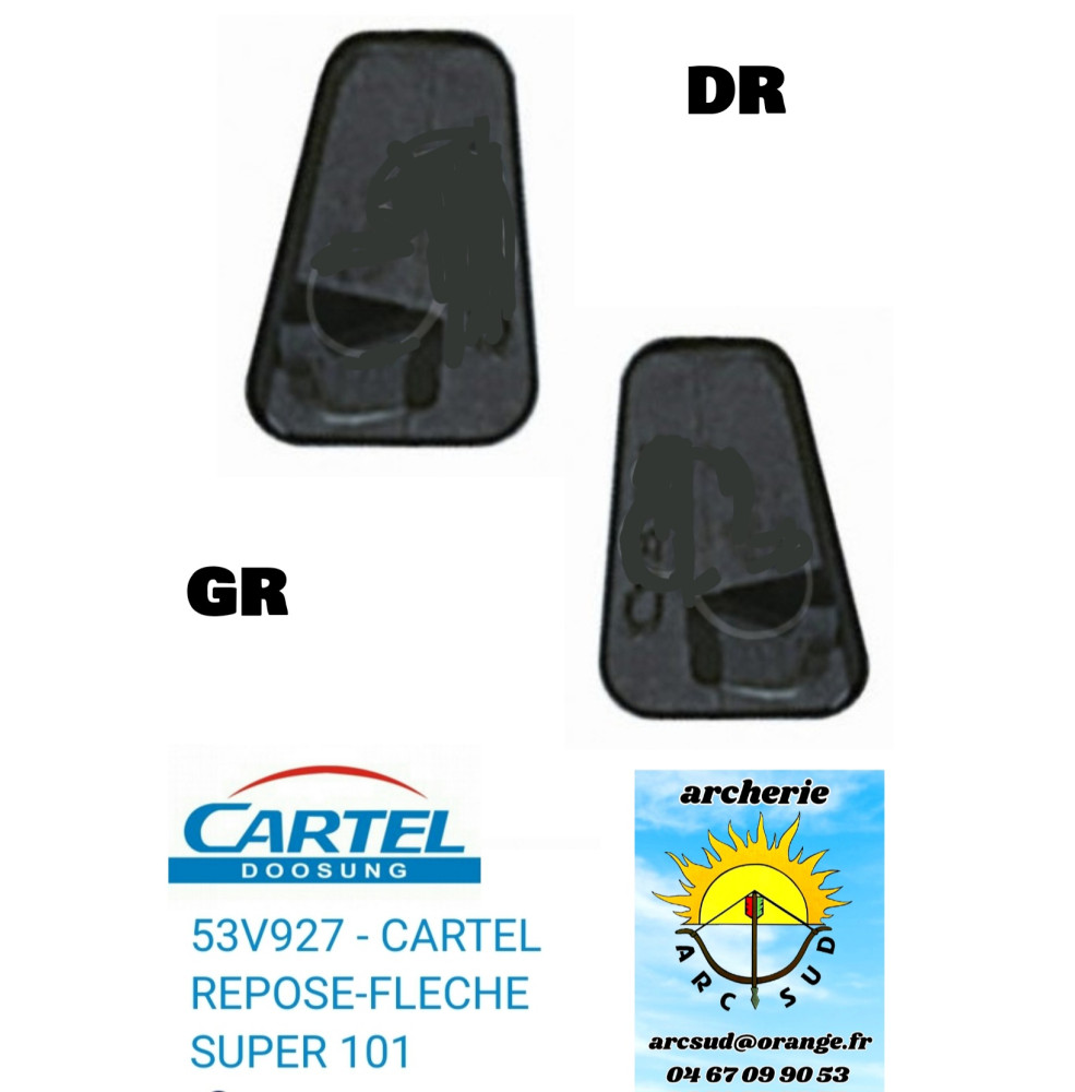 cartel repose fleche super 101 ref 53v927