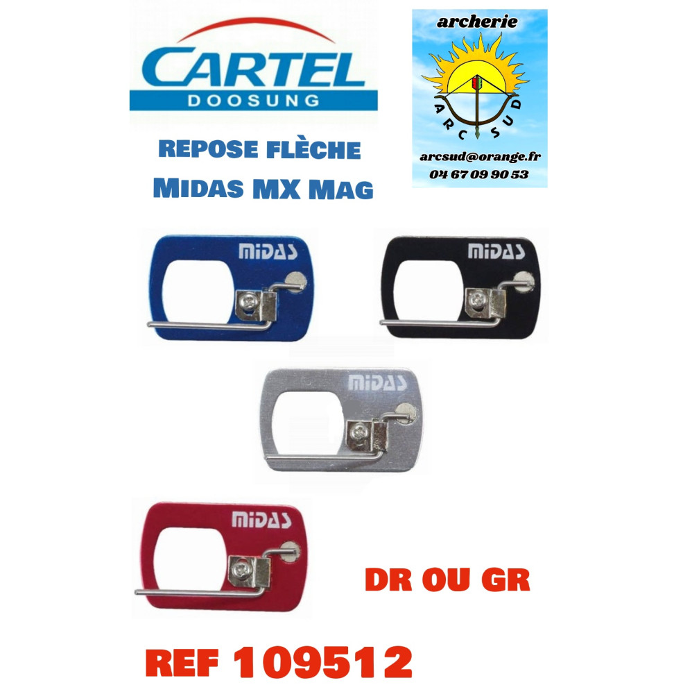 cartel repose fleche midas mx mag ref 109512