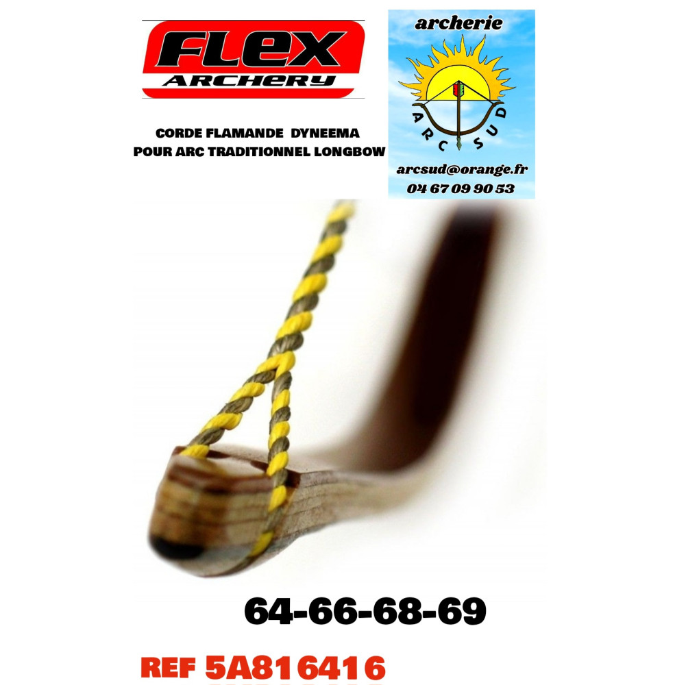 flex archery corde longbow tressee dyneema ref 5a816416