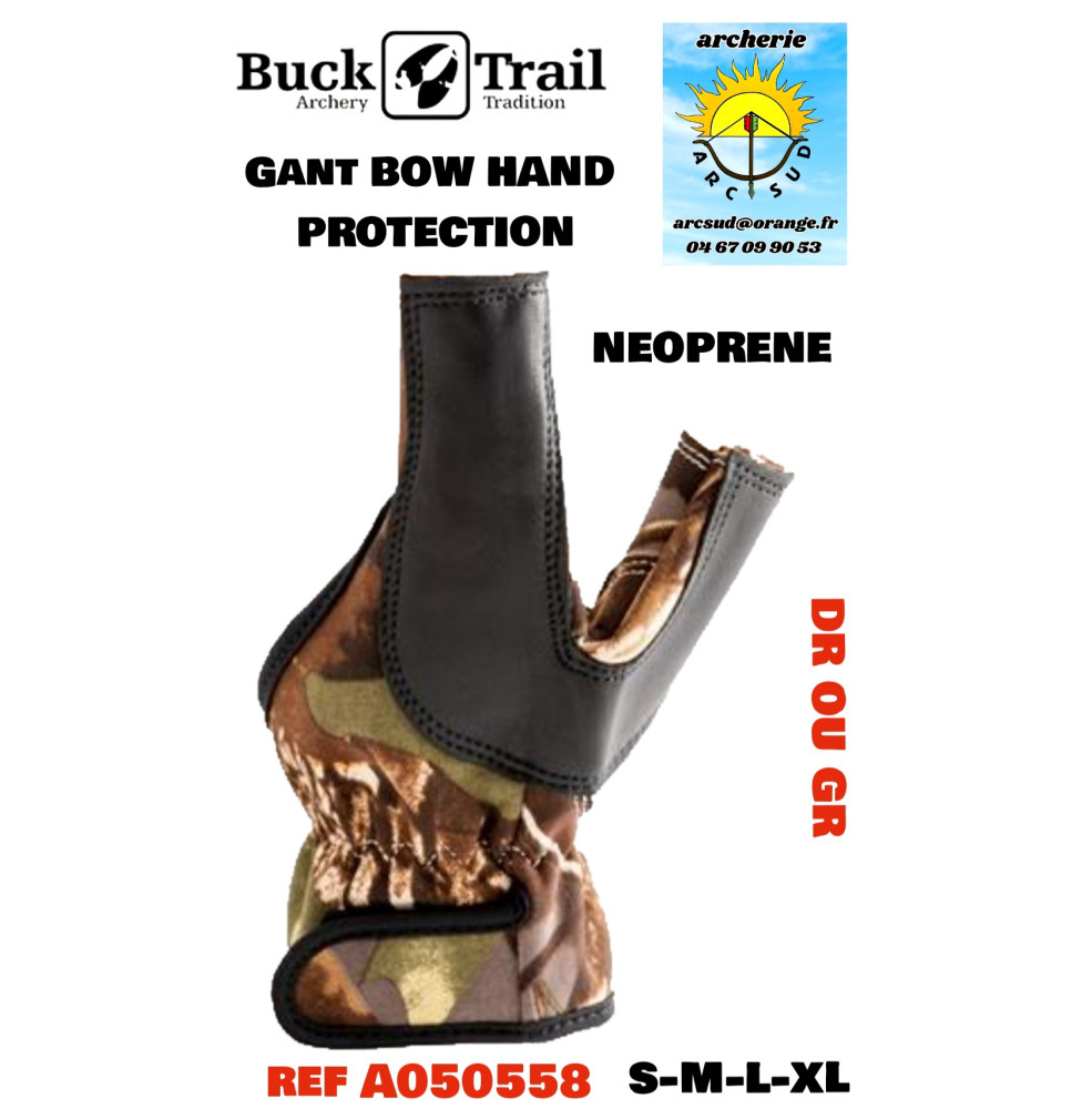 buck trail gant bow hand protection ref a050558