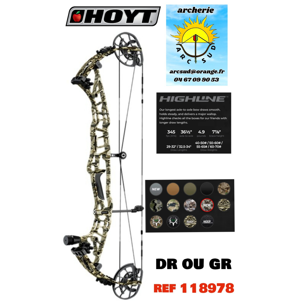 hoyt arc a poulie highline ref 118978