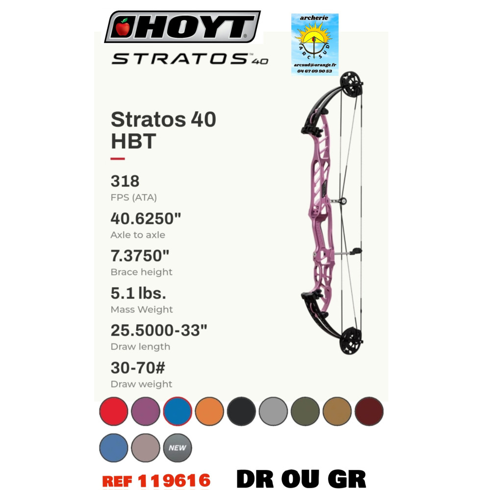 hoyt arc a poulie stratos 40 hbt ref 119616