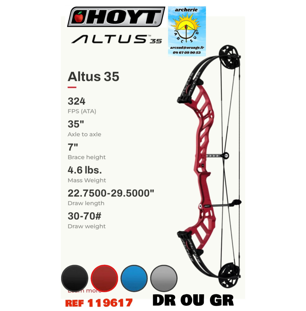 hoyt arc a poulie altus 35 ref 119617