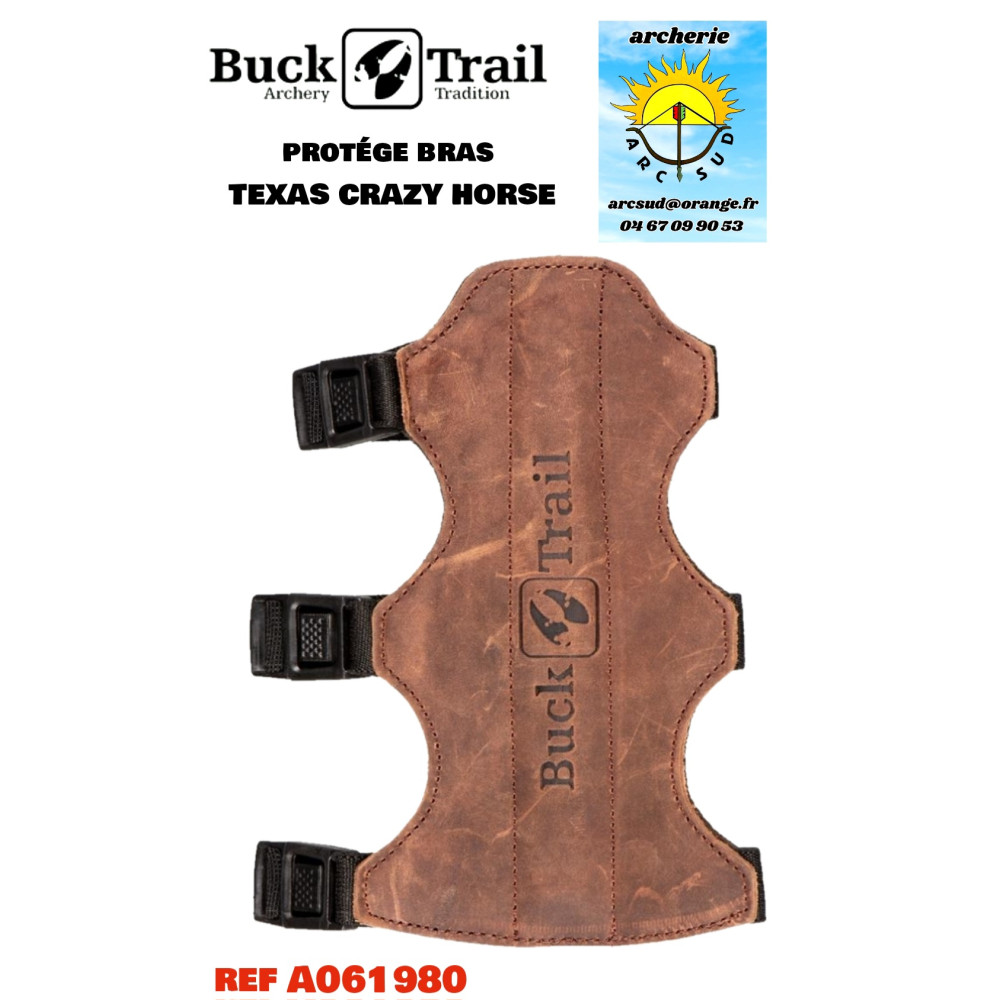Buck trail protège bras cuir texas crazy horse ref a061980