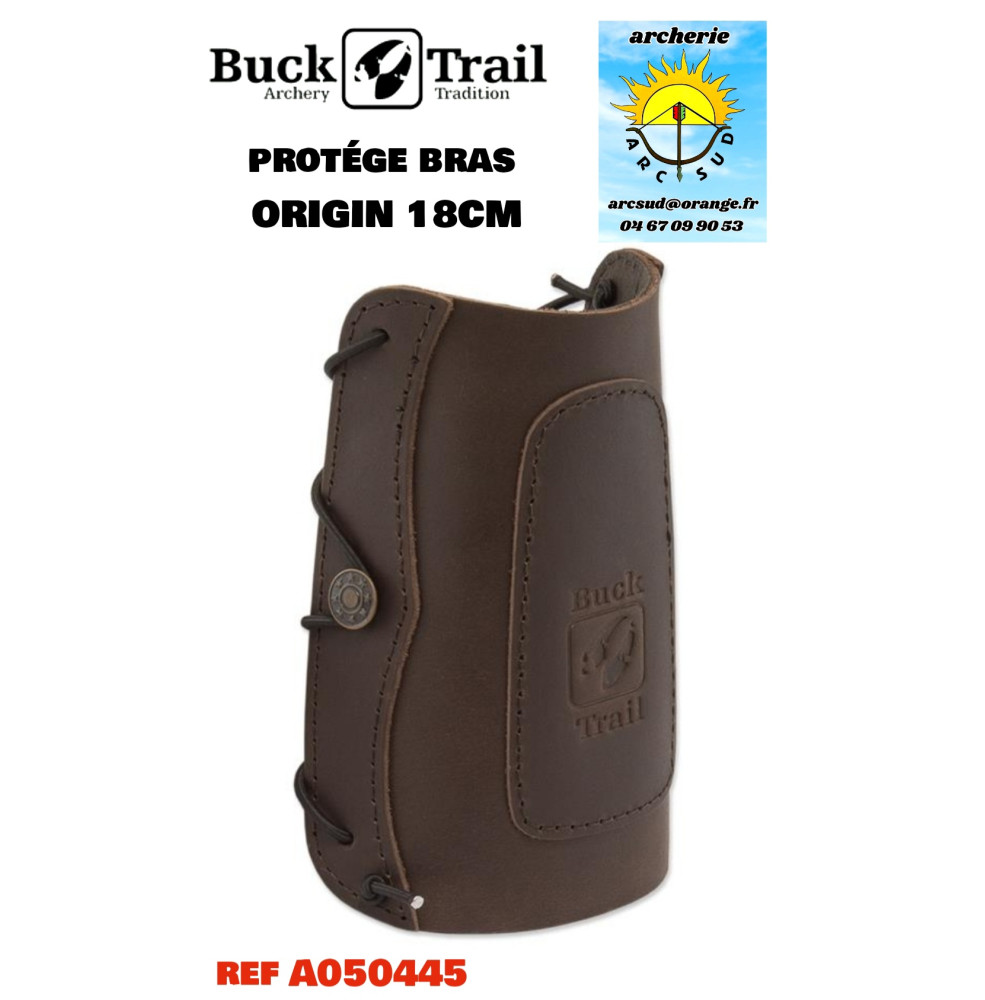 Buck trail protège bras cuir origin 18 cm ref a050445