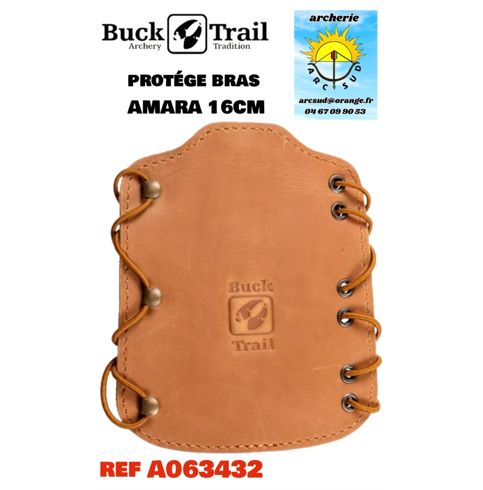 Buck trail protège bras cuir amara 16 cm ref a063432