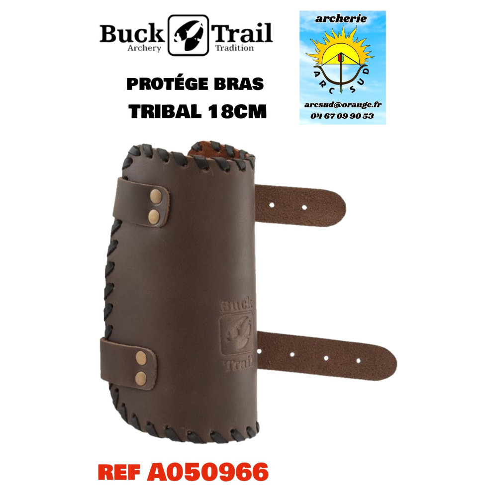 Buck trail protège bras cuir tribal 18 cm ref a050966