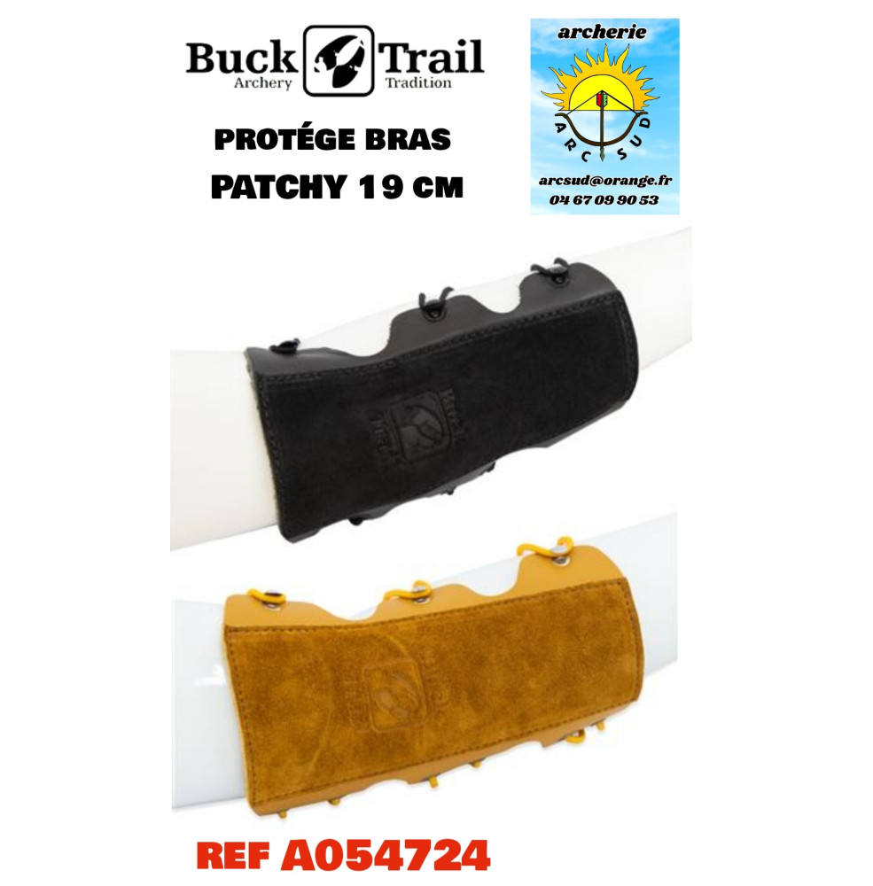 Buck trail protège bras cuir patchy 19 cm ref a054724