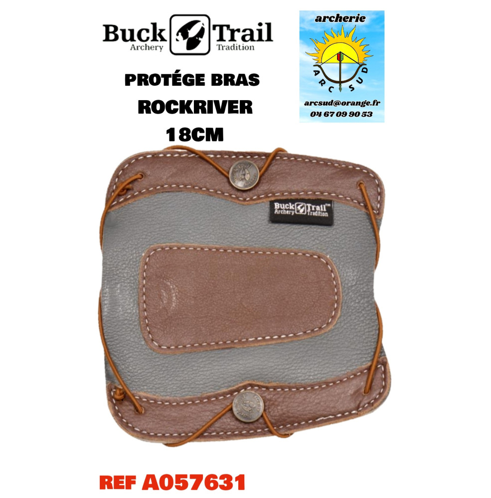 Buck trail protège bras cuir rockriver 18 cm ref a057631